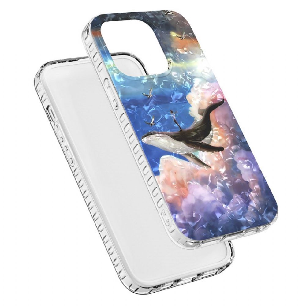 Hoesje voor iPhone 14 Pro Max Stijlvolle Walvis