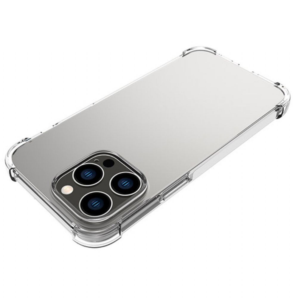Hoesje voor iPhone 14 Pro Max Transparante Versterkte Hoeken