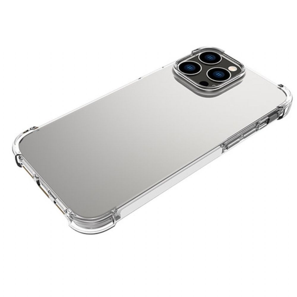 Hoesje voor iPhone 14 Pro Max Transparante Versterkte Hoeken