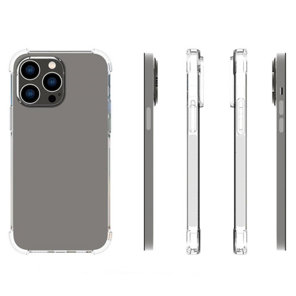 Hoesje voor iPhone 14 Pro Max Transparante Versterkte Hoeken