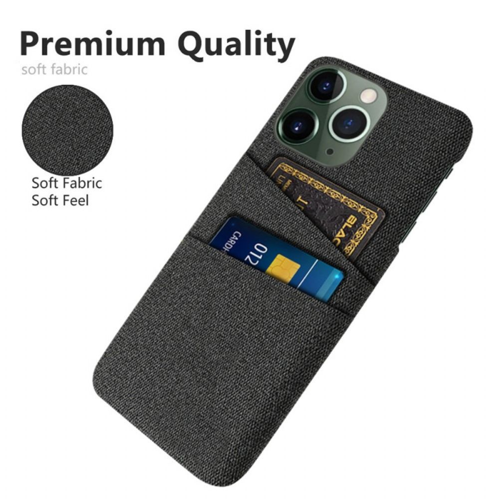 Telefoonhoesje voor iPhone 14 Pro Max Stoffen Kaarthouder