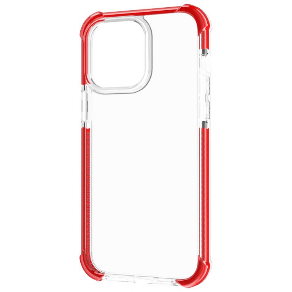 Telefoonhoesje voor iPhone 14 Pro Max Transparante Gekleurde Randen