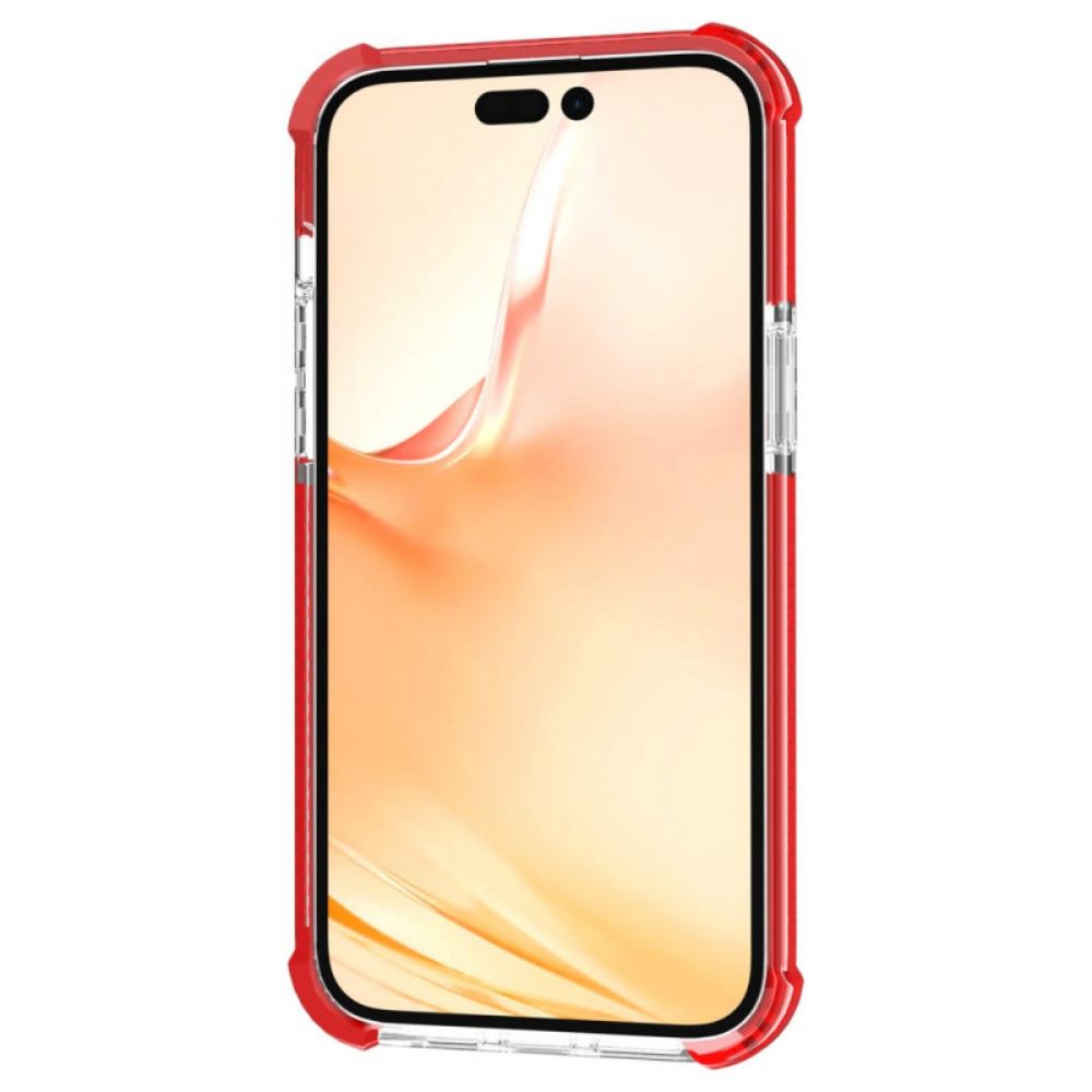 Telefoonhoesje voor iPhone 14 Pro Max Transparante Gekleurde Randen