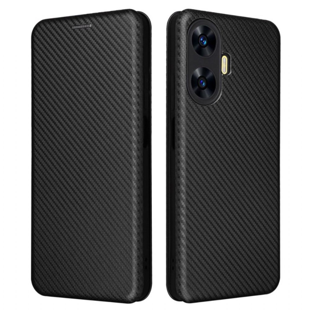 Folio-hoesje Realme C55 Carbon Vezel