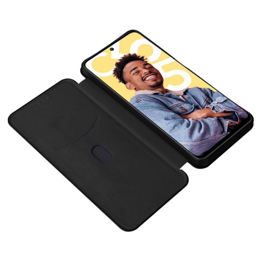 Folio-hoesje Realme C55 Carbon Vezel