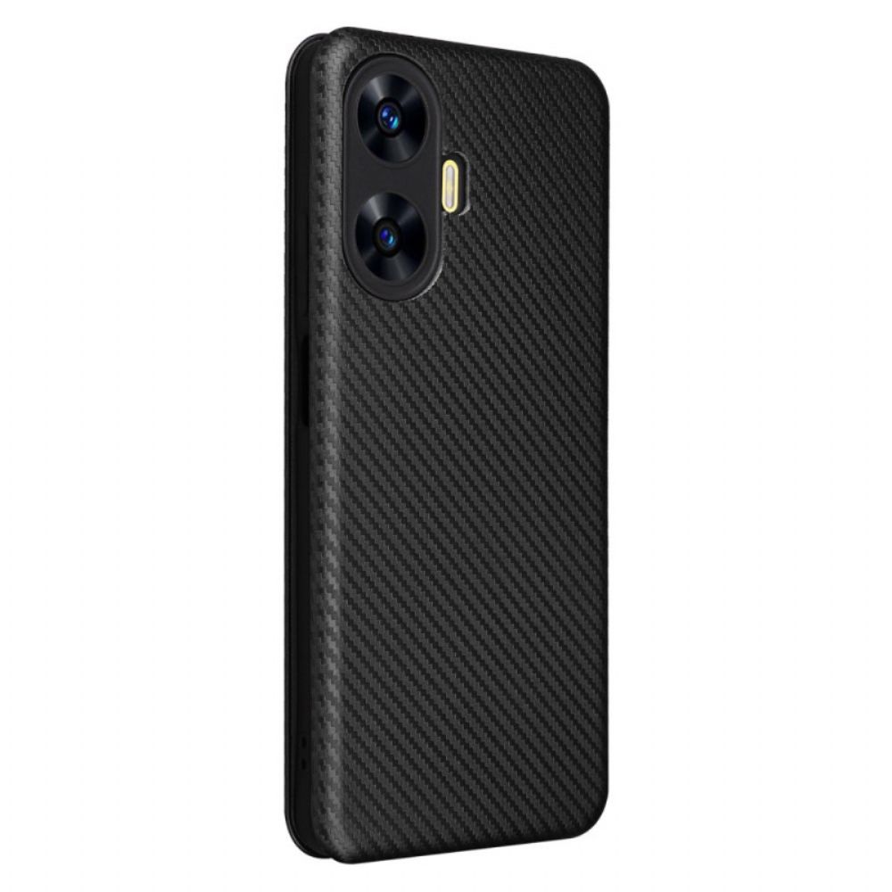Folio-hoesje Realme C55 Carbon Vezel