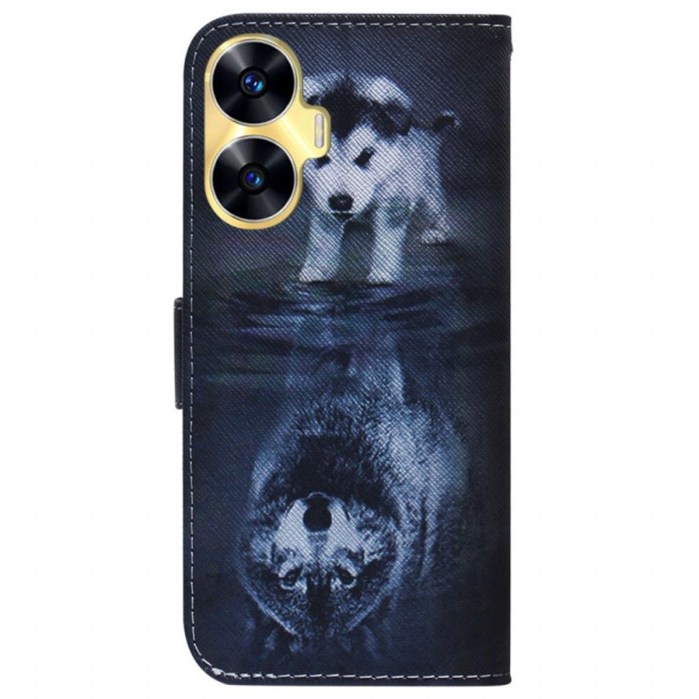 Folio-hoesje Realme C55 Puppy Droom