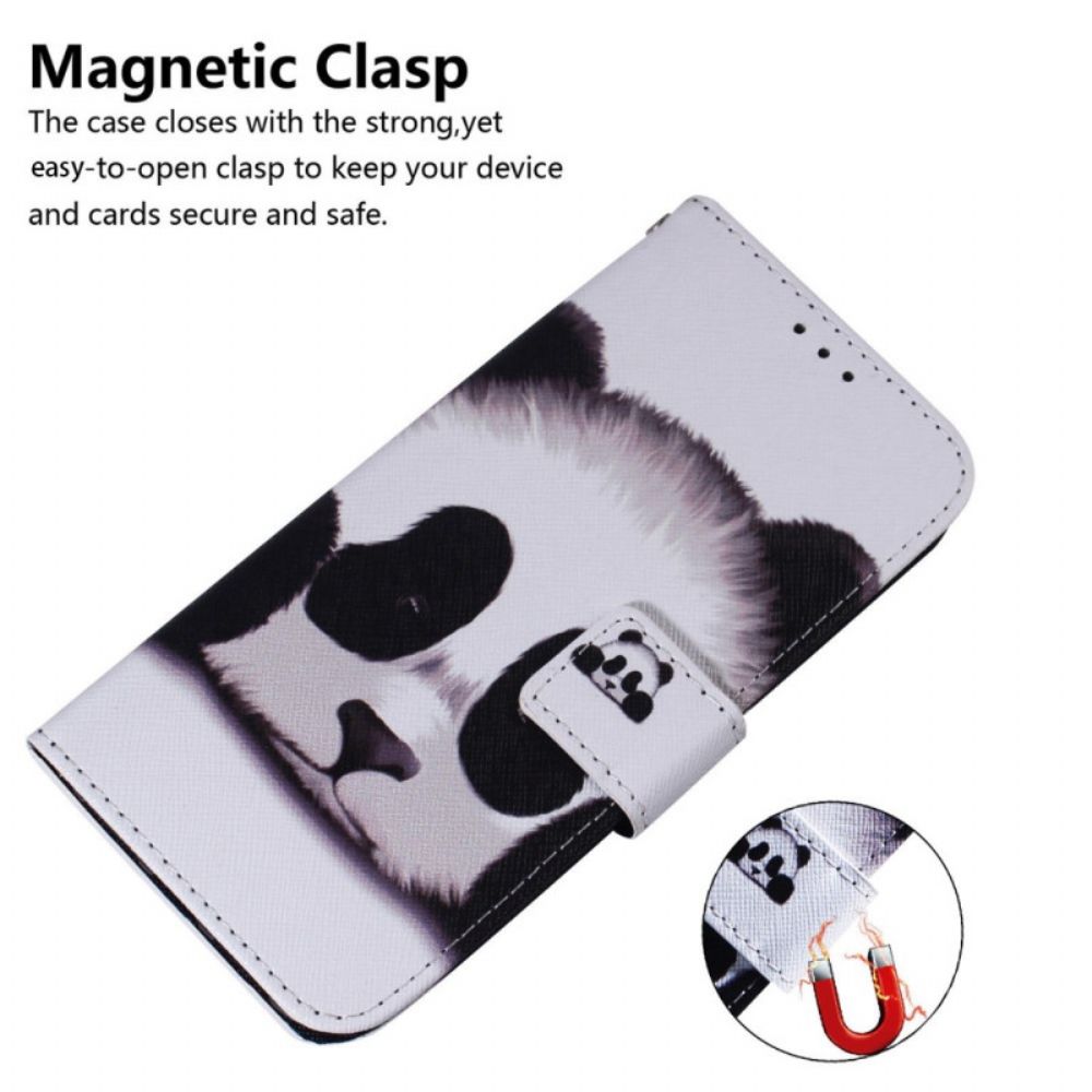 Folio-hoesje Realme C55 Telefoonhoesje Panda
