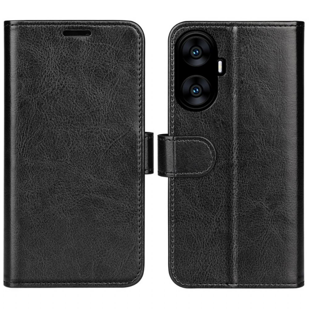 Folio-hoesje Realme C55 Telefoonhoesje Vintage Imitatieleer