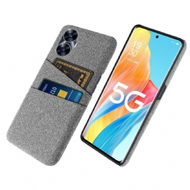 Hoesje Realme C55 Kaarthouder Van Dubbele Stof