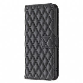 Leren Hoesje Realme C55 Gewatteerde Binfen-kleur