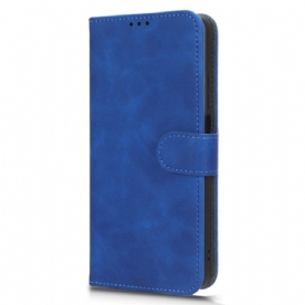 Leren Hoesje Realme C55 Suède Stijl Met Bandje Bescherming Hoesje