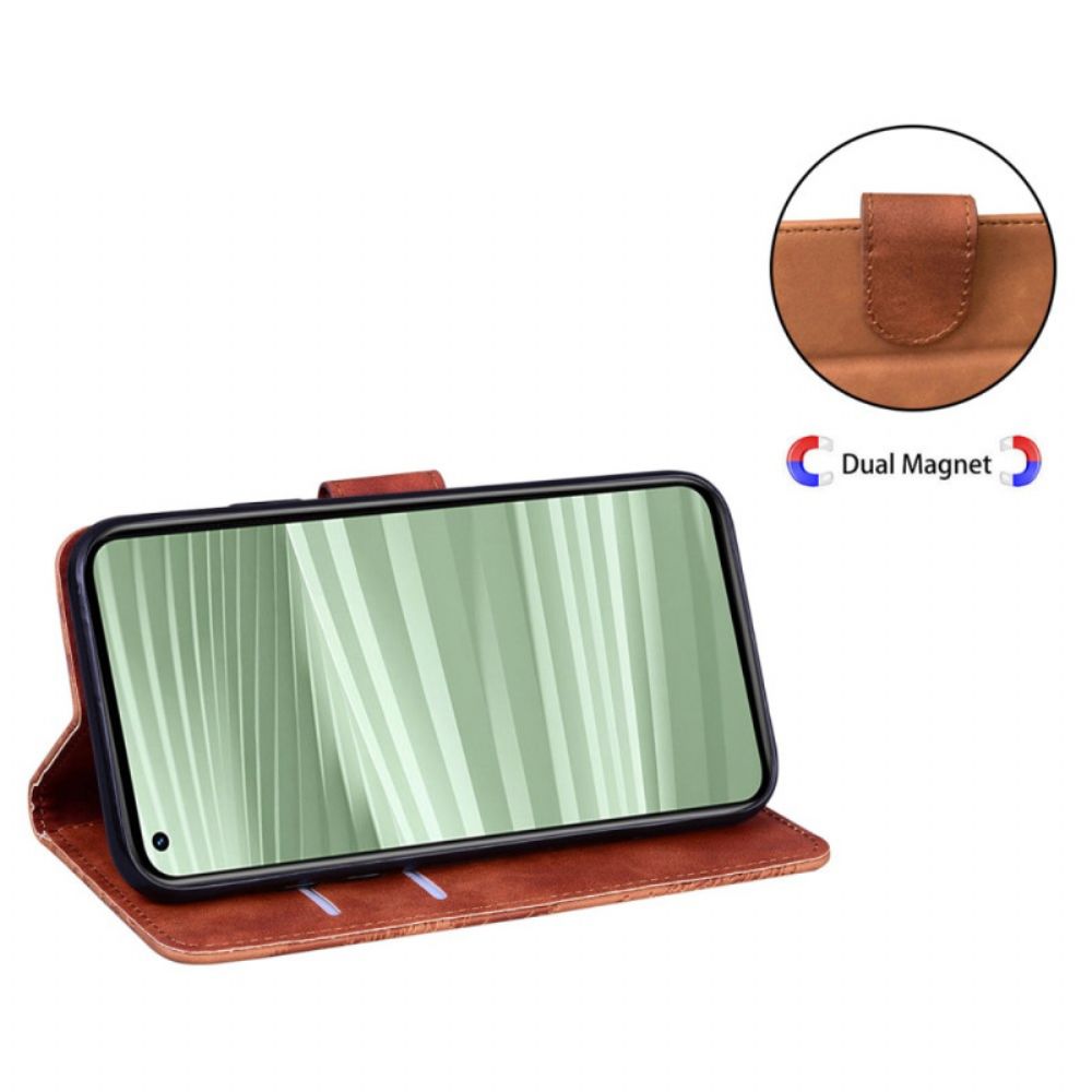 Leren Hoesje Realme C55 Tijgerprint