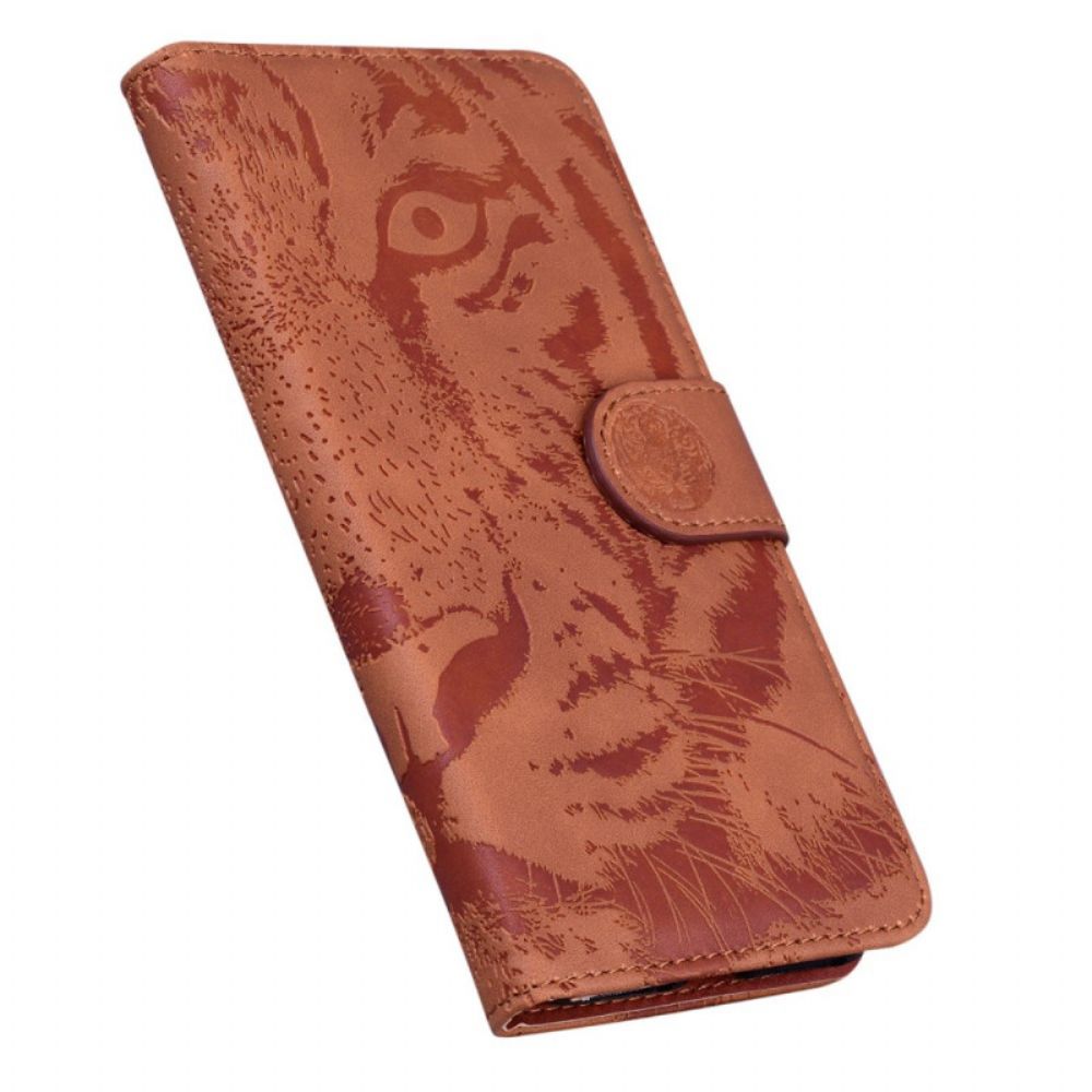 Leren Hoesje Realme C55 Tijgerprint