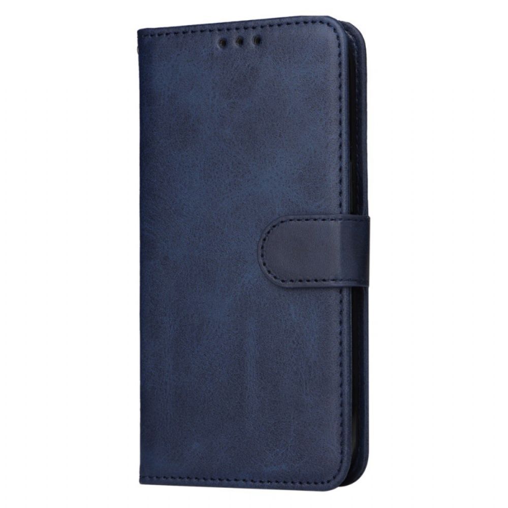 Leren Hoesje Voor Realme C55 Bandje Met Leerstructuur