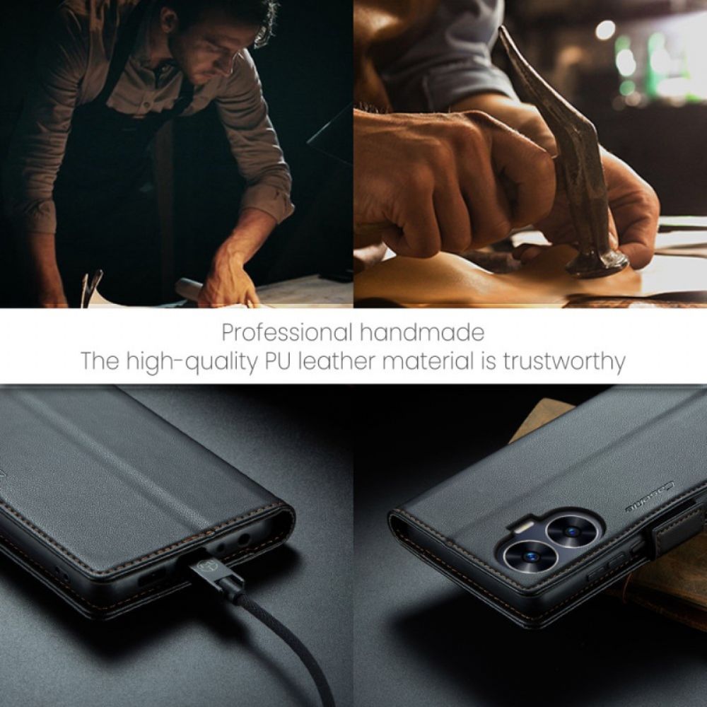 Leren Hoesje Voor Realme C55 Caseme Rfid-blokkering