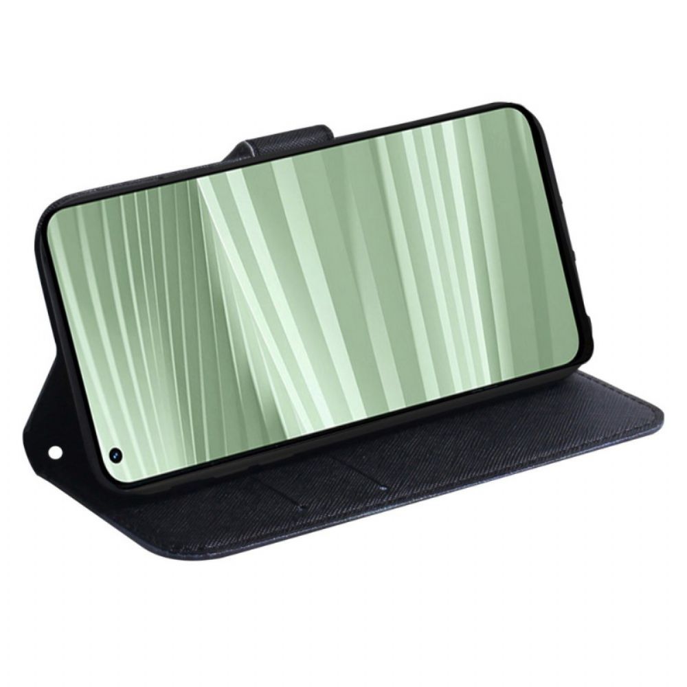 Leren Hoesje Voor Realme C55 Emoji Telefoon