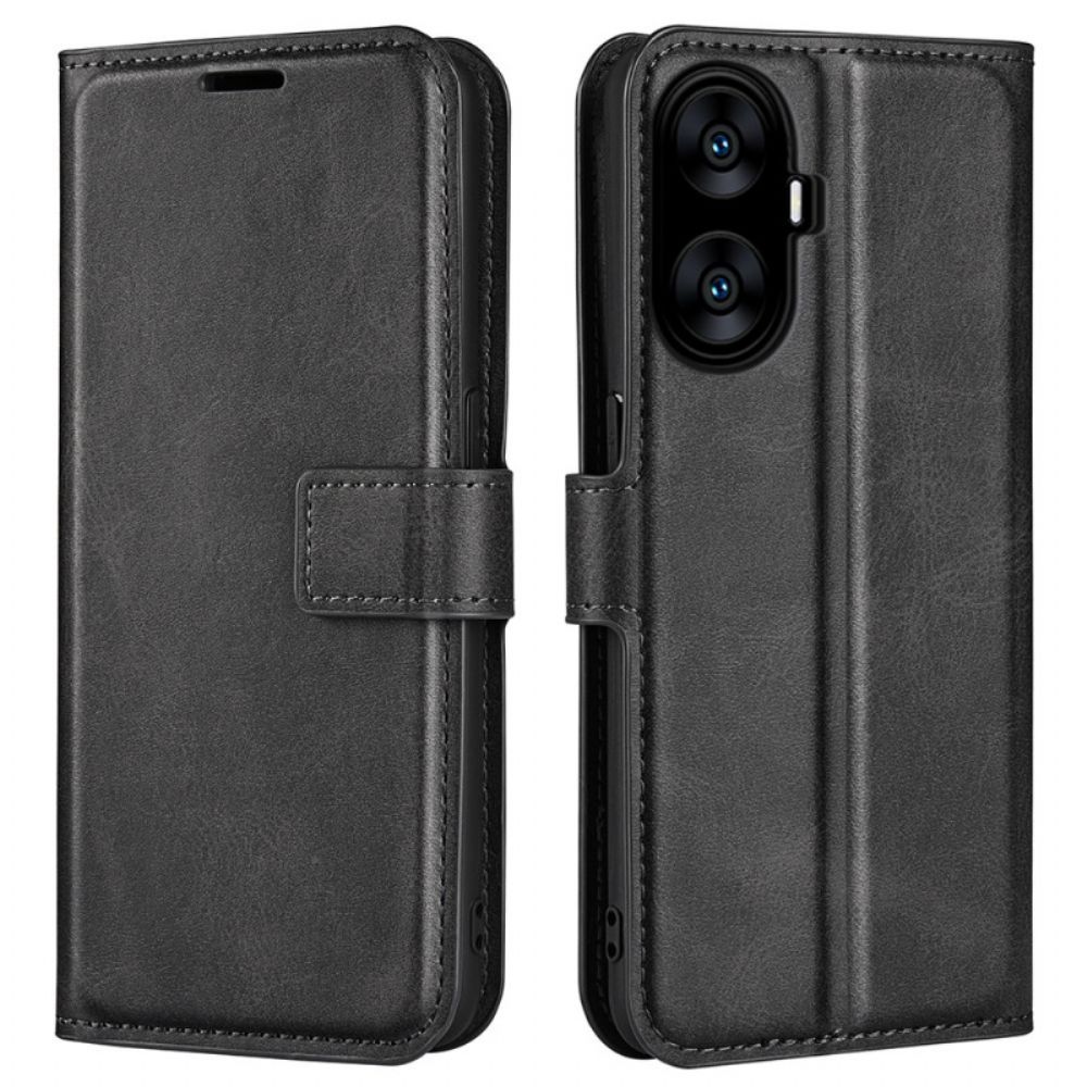 Leren Hoesje Voor Realme C55 Leerstijl