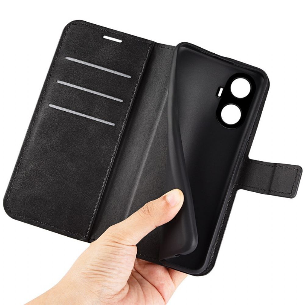 Leren Hoesje Voor Realme C55 Leerstijl