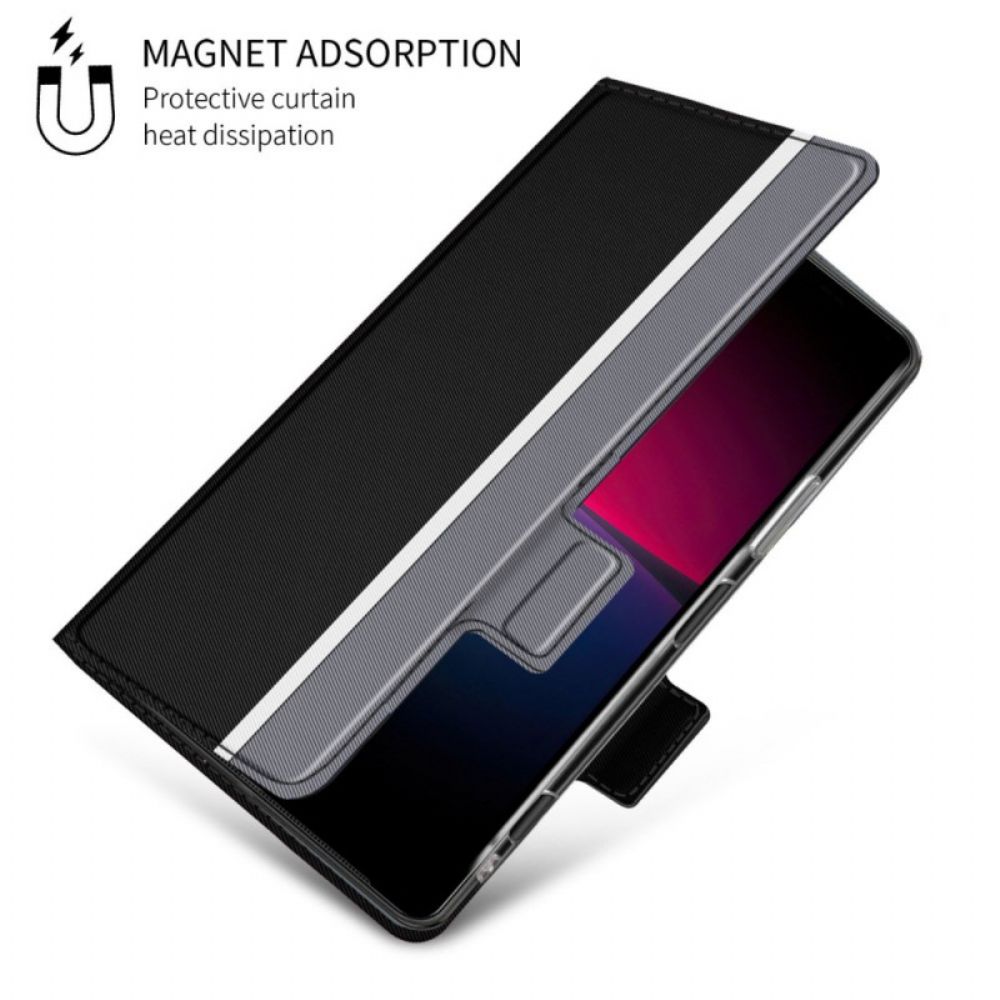 Bescherming Hoesje voor Sony Xperia 10 IV Folio-hoesje Tweekleurige Baiyu