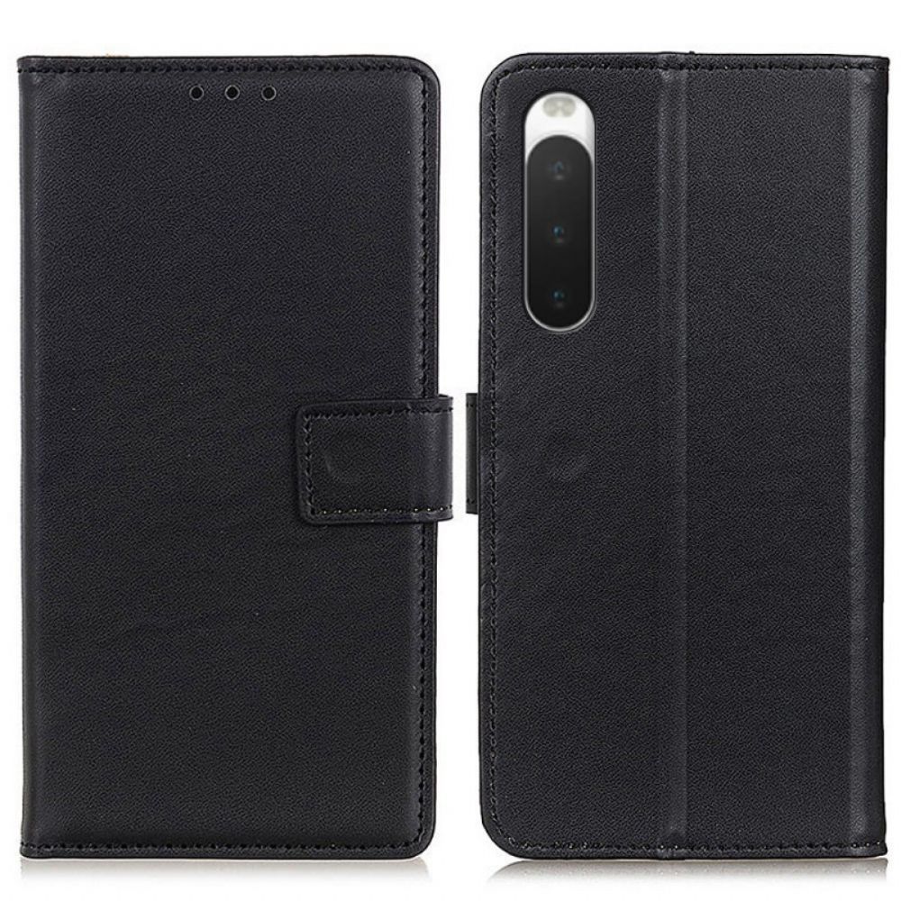 Folio-hoesje voor Sony Xperia 10 IV Eenvoudig Kunstleer