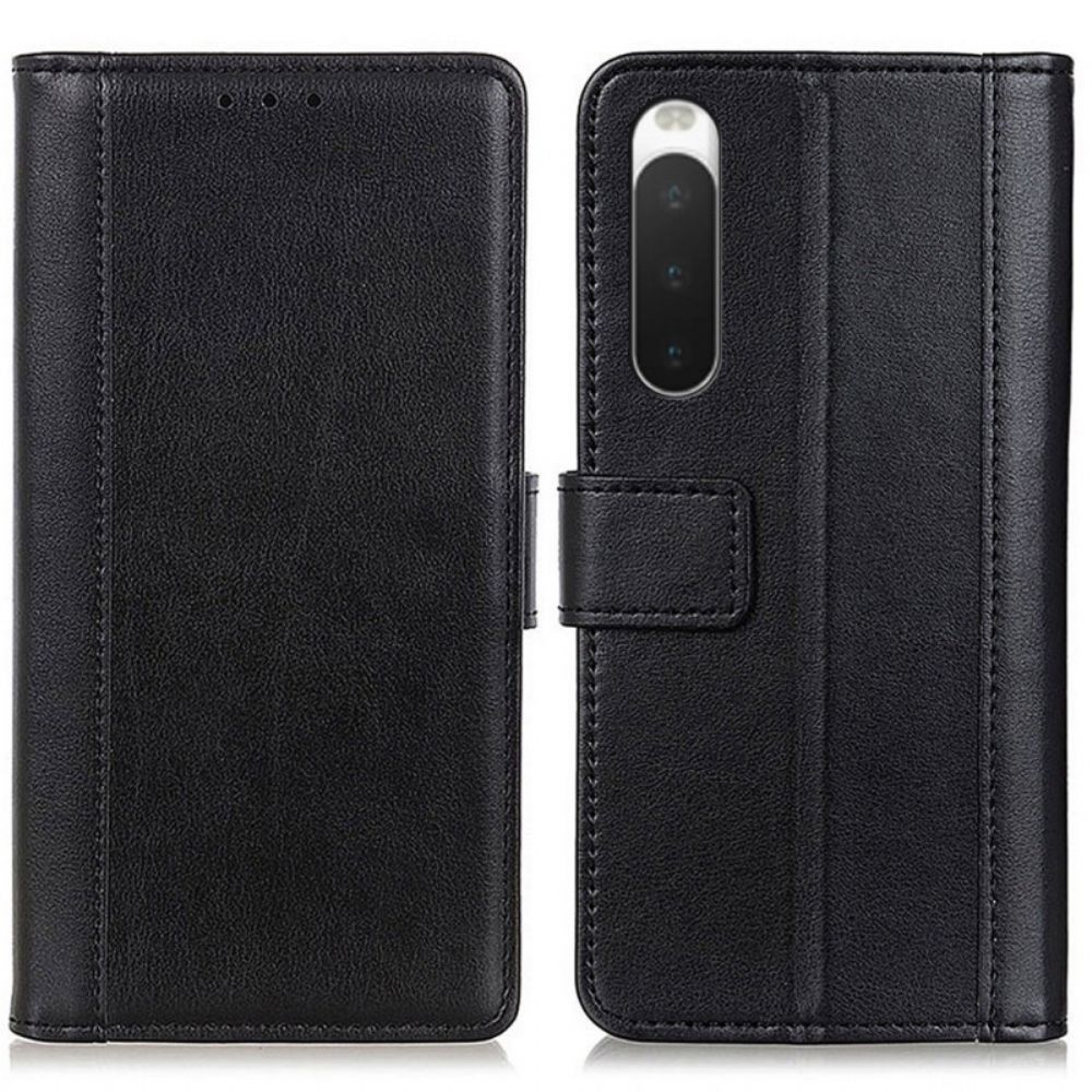 Folio-hoesje voor Sony Xperia 10 IV Leerstijl