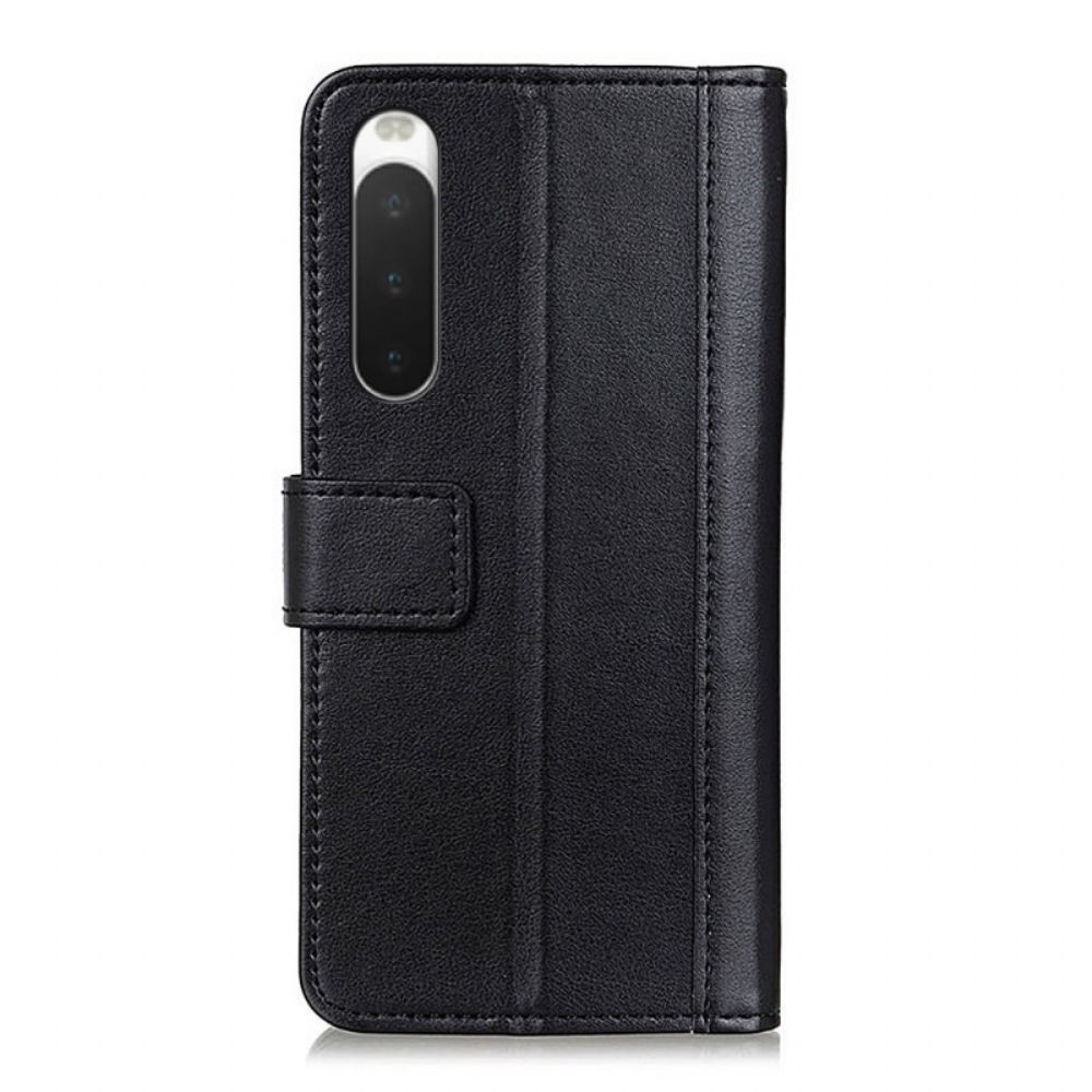 Folio-hoesje voor Sony Xperia 10 IV Leerstijl