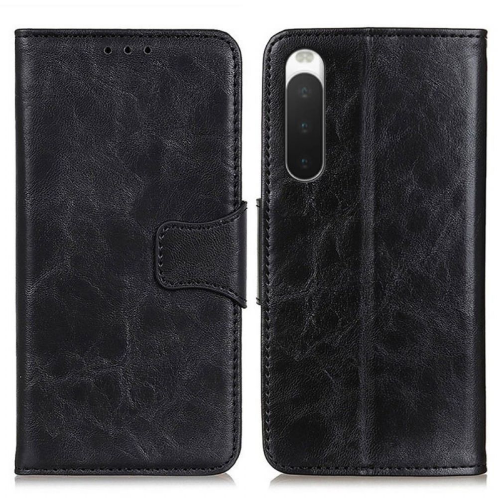Folio-hoesje voor Sony Xperia 10 IV Vintage Gesp Splitleer