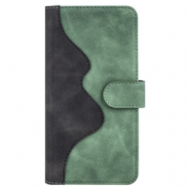 Leren Hoesje voor Sony Xperia 10 IV Grafisch Patroon