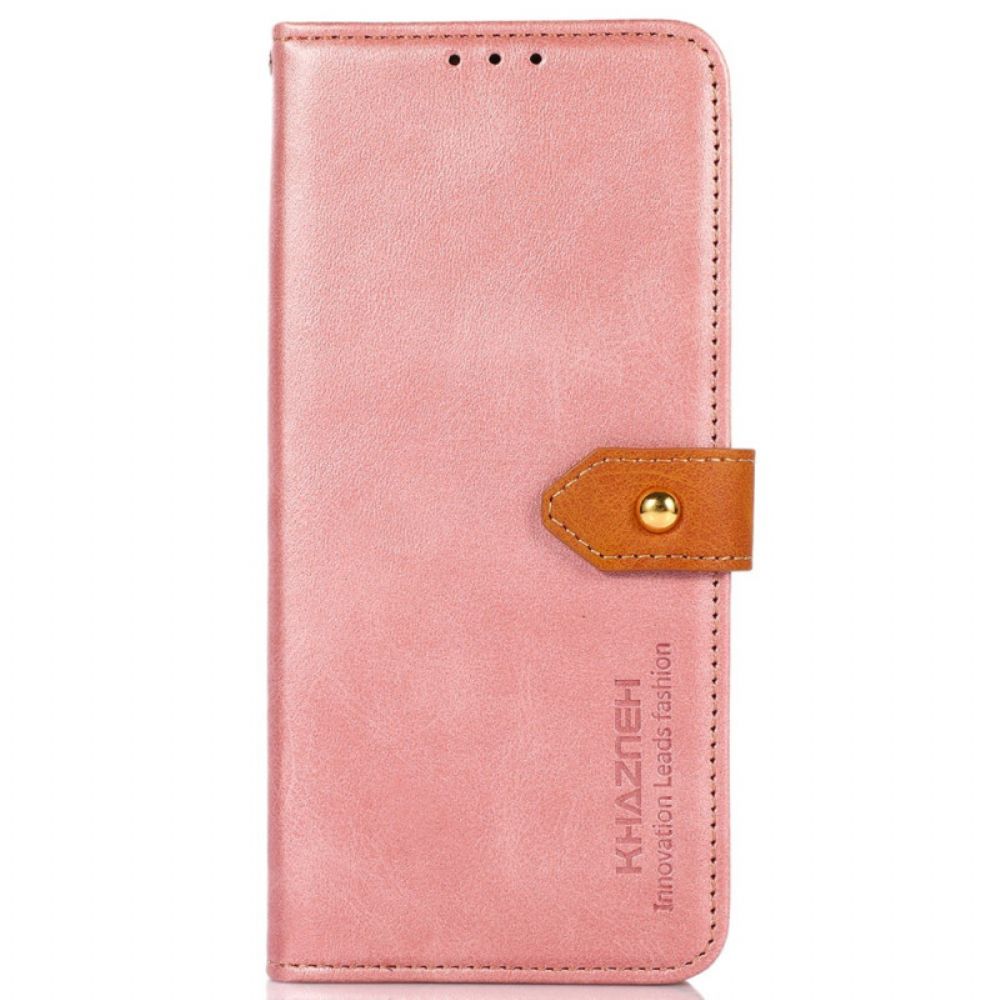 Folio-hoesje Google Pixel 9 Pro Telefoonhoesje Gouden Sluiting Khazneh