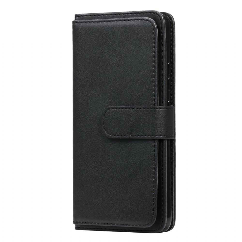 Folio-hoesje voor Realme C11 Multifunctionele Kaarthouder Voor 10 Kaarten