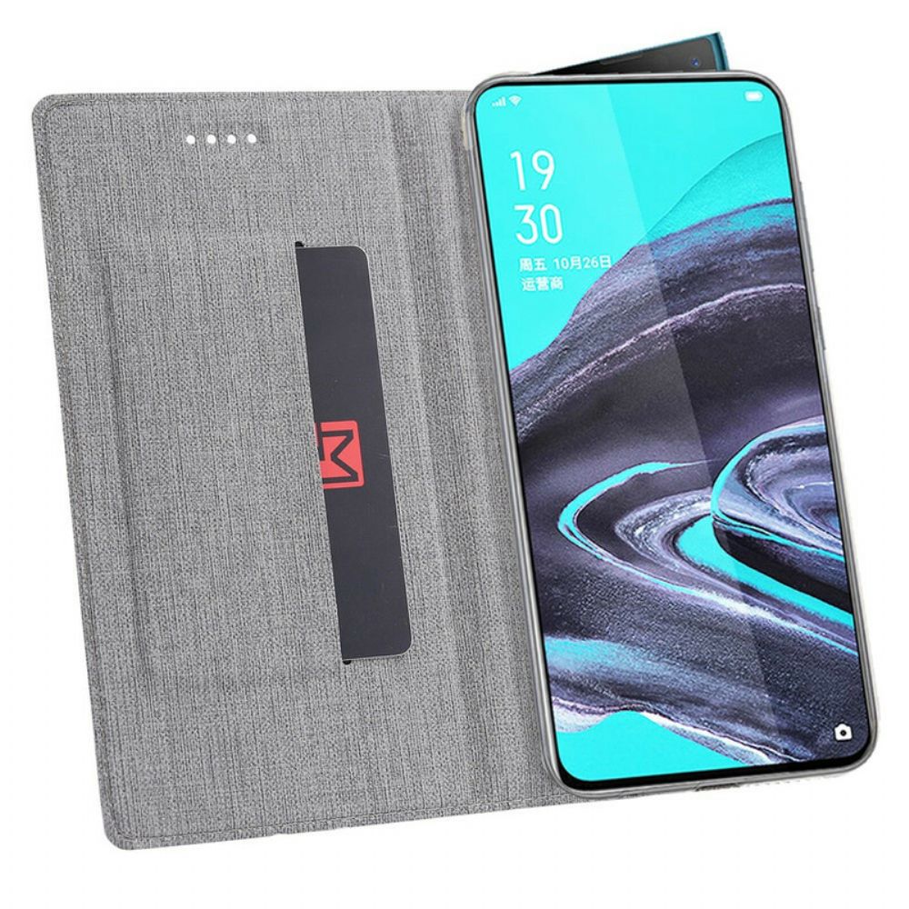 Bescherming Hoesje voor Oppo Reno 2 Folio-hoesje Getextureerd