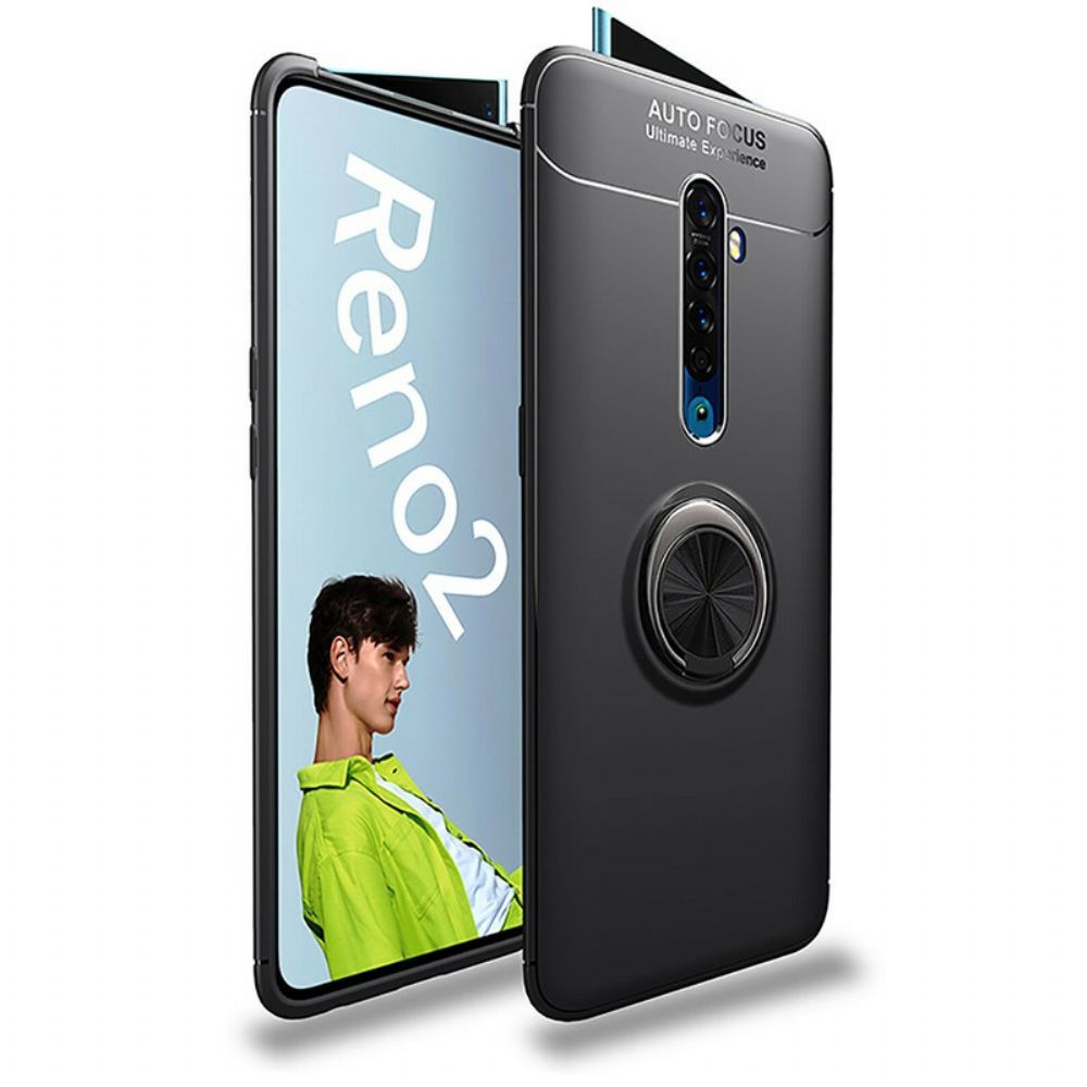Hoesje voor Oppo Reno 2 Draaiende Ring