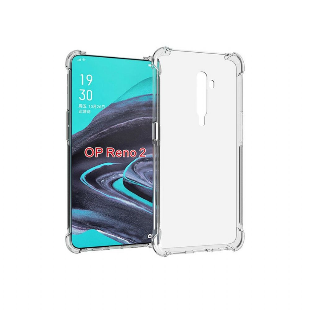 Hoesje voor Oppo Reno 2 Transparante Versterkte Hoeken