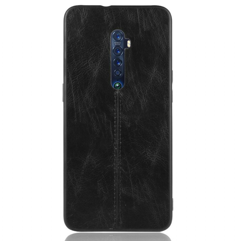 Telefoonhoesje voor Oppo Reno 2 Stijl Lederen Stiksels