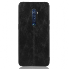 Telefoonhoesje voor Oppo Reno 2 Stijl Lederen Stiksels