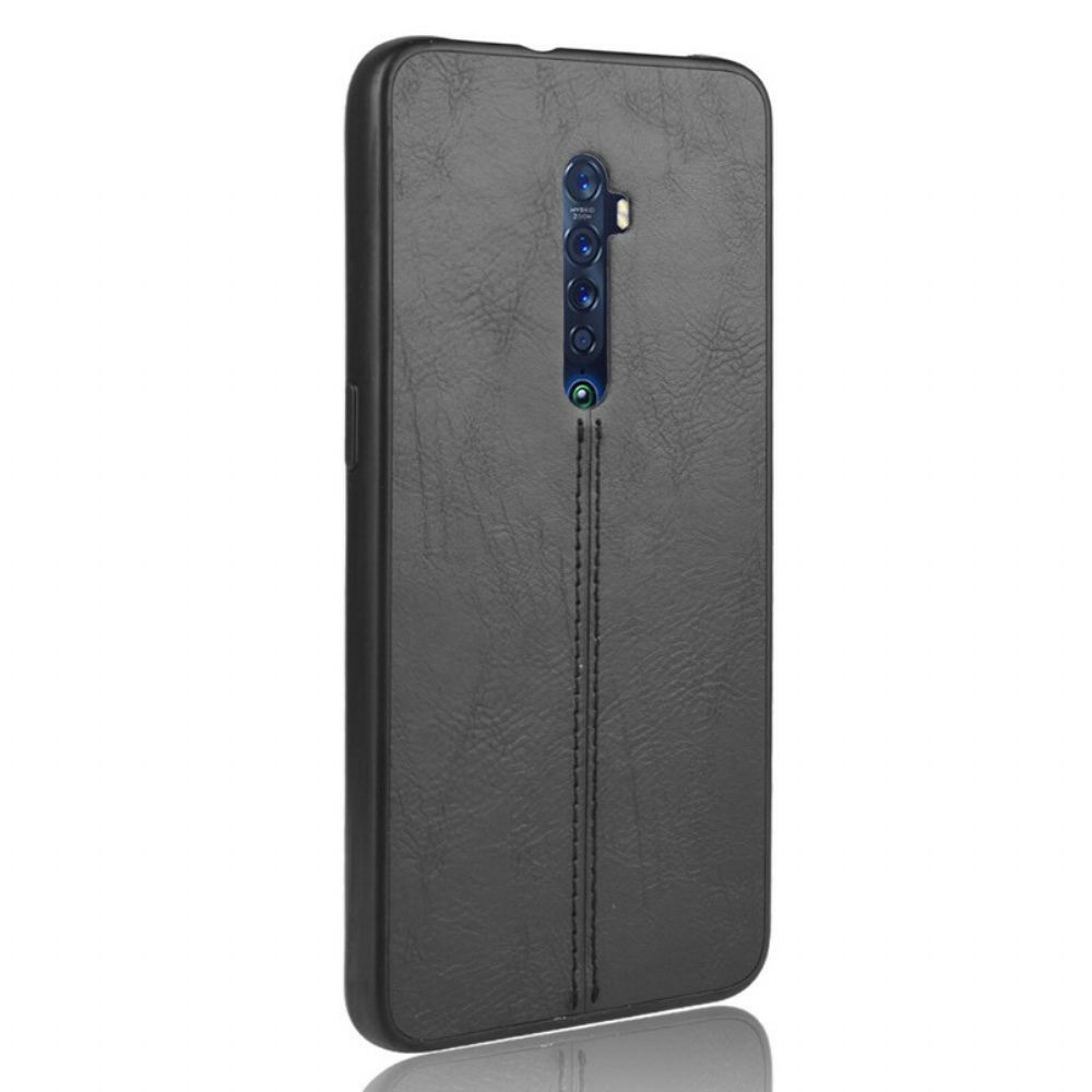 Telefoonhoesje voor Oppo Reno 2 Stijl Lederen Stiksels