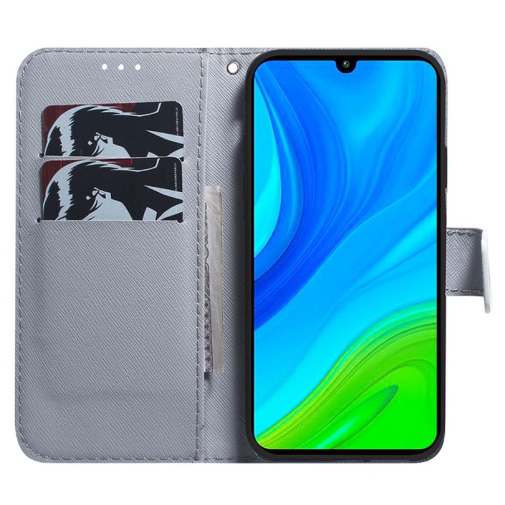 Flip Case voor Xiaomi Redmi 10C Witte Tijger