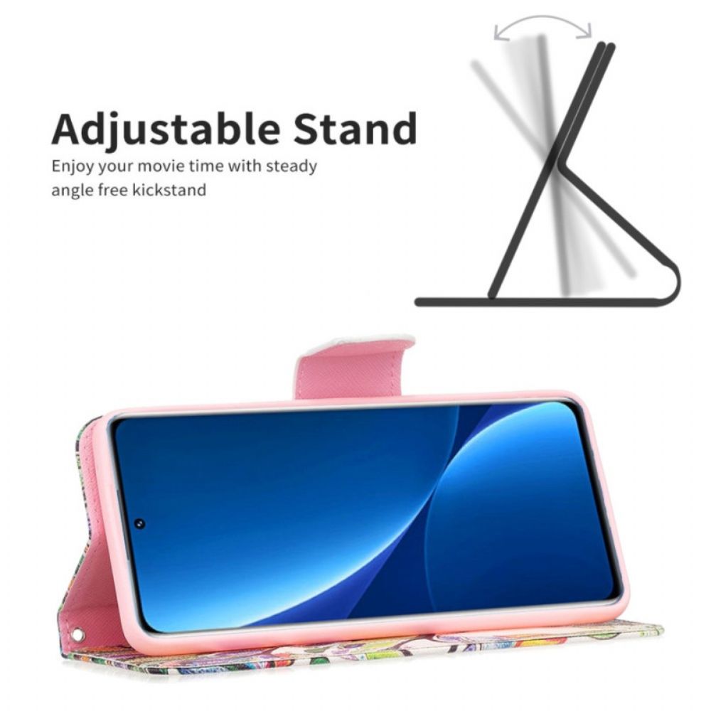 Folio-hoesje voor Xiaomi Redmi 10C Aquarel Boom