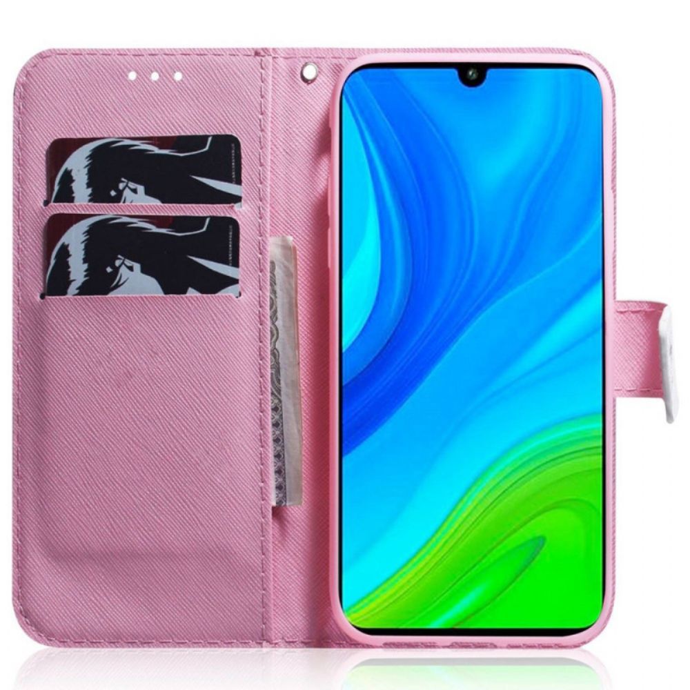 Folio-hoesje voor Xiaomi Redmi 10C Met Ketting Bandpomp