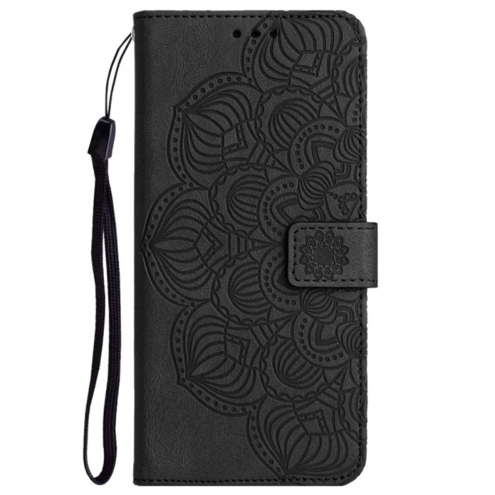 Folio-hoesje voor Xiaomi Redmi 10C Met Ketting String Mandala