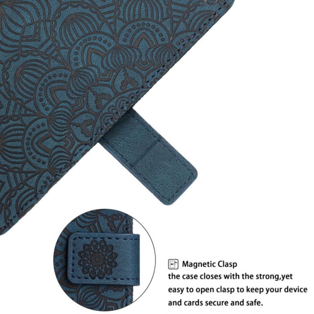Folio-hoesje voor Xiaomi Redmi 10C Met Ketting String Mandala