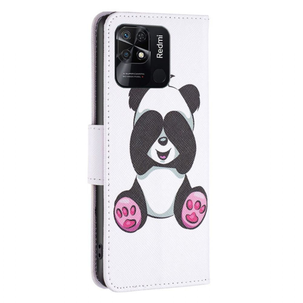 Folio-hoesje voor Xiaomi Redmi 10C Panda