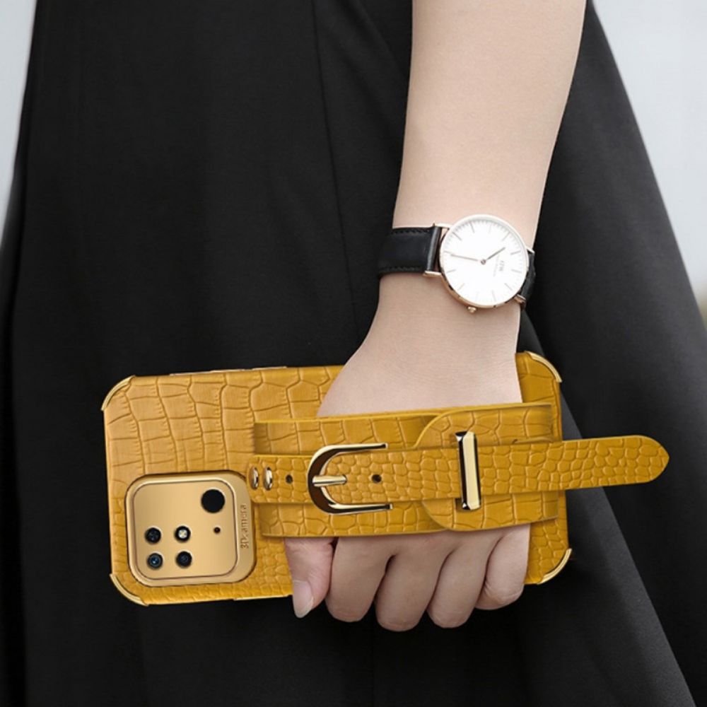 Hoesje voor Xiaomi Redmi 10C Krokarmband