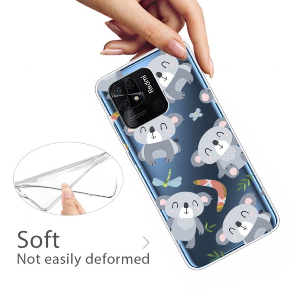 Hoesje voor Xiaomi Redmi 10C Transparante Meerdere Koala's