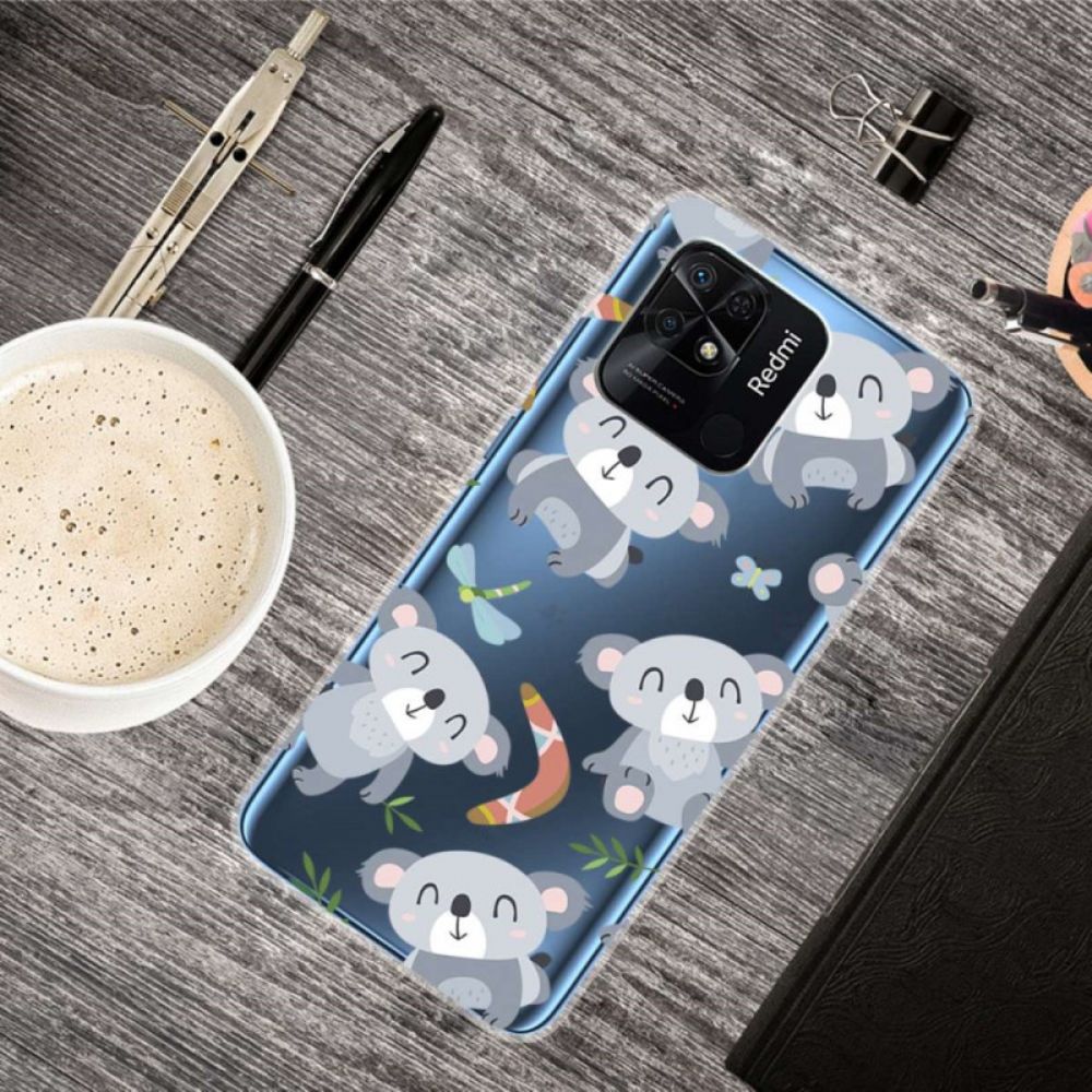 Hoesje voor Xiaomi Redmi 10C Transparante Meerdere Koala's
