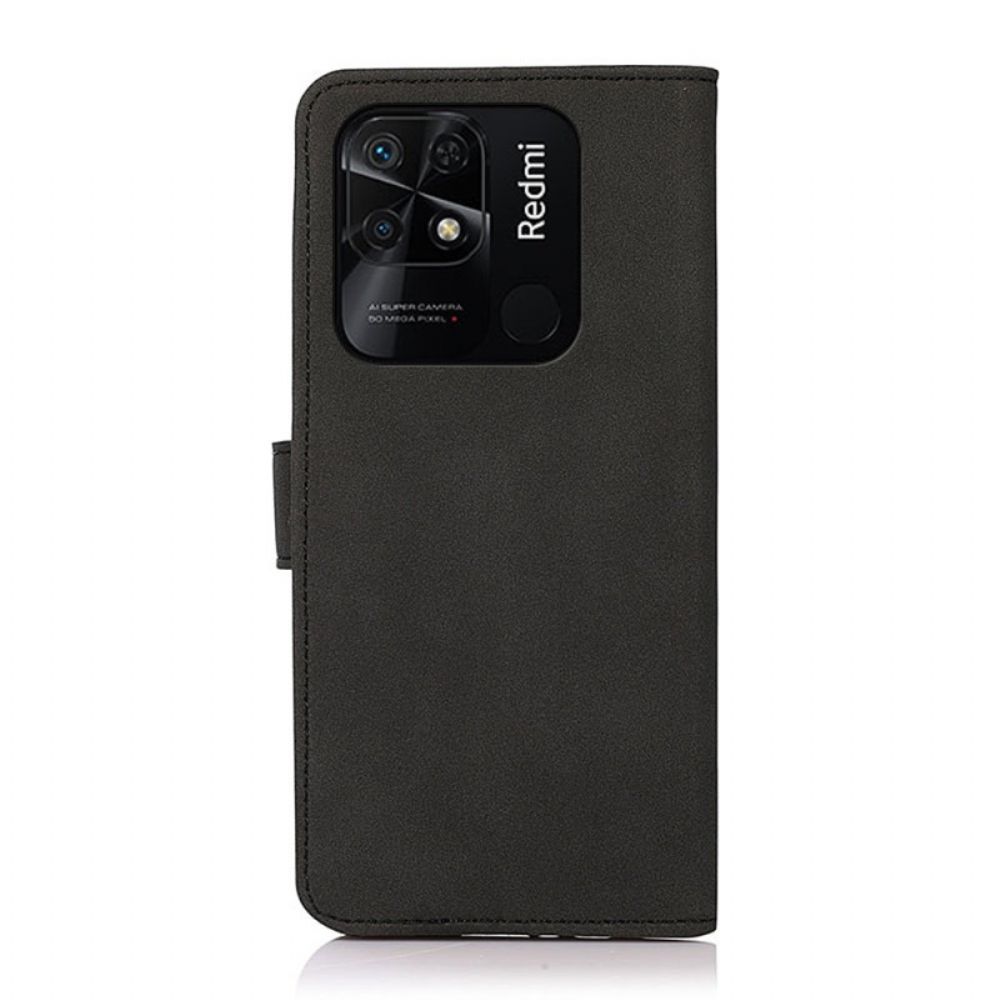 Leren Hoesje voor Xiaomi Redmi 10C Khazneh Mode Leereffect