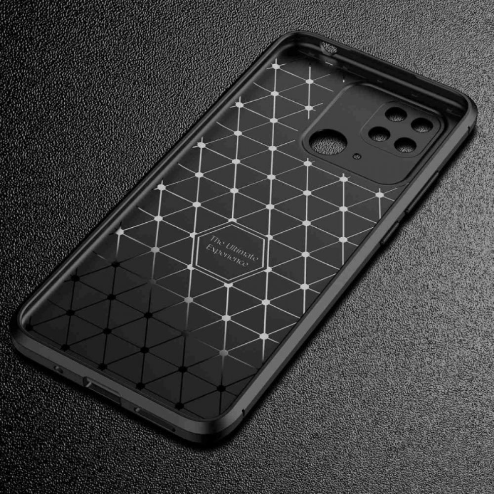 Telefoonhoesje voor Xiaomi Redmi 10C Koolstofvezeltextuur Flexibel