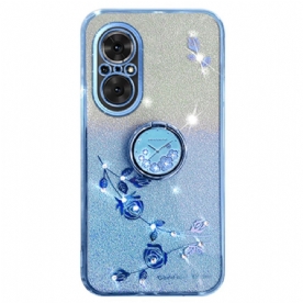 Case Hoesje Realme C67 Telefoonhoesje Ringhouder Met Strasssteentjes
