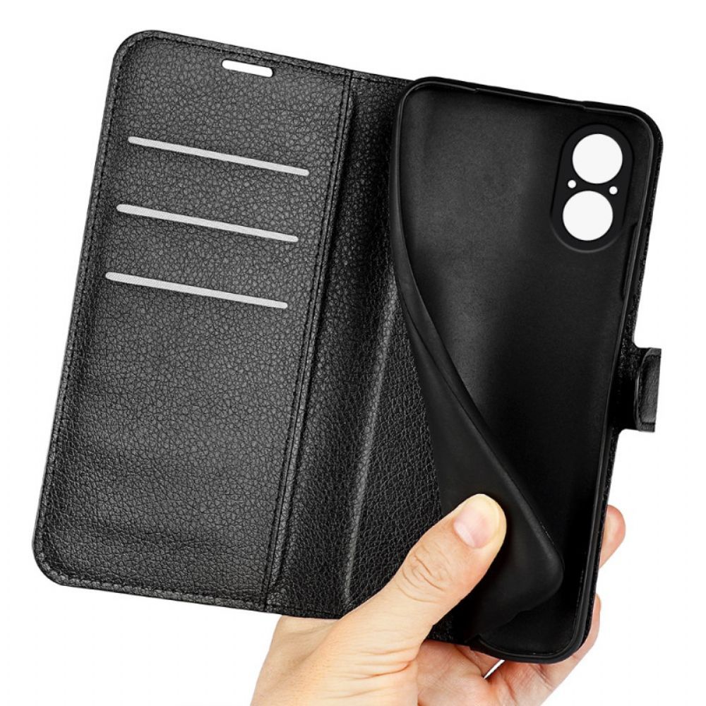 Leren Hoesje Voor Realme C67 Kunstleer Lychee